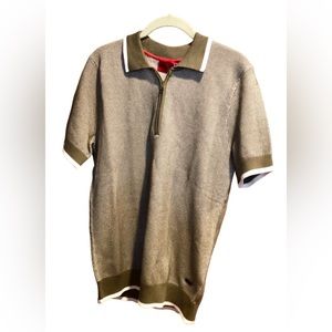 Hugo Boss Knit Polo Shirt with Zipper (Size - medium)